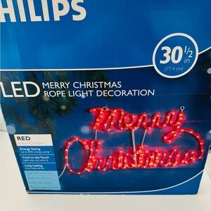Philips LED “Merry Christmas” Rope Light 30.5 inches